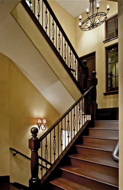 Stairwell venetian plaster walls and ceilings by darrell morrison 